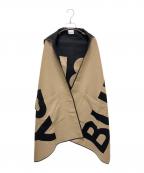 BURBERRYバーバリー）の古着「ビッグロゴ ケープ ポンチョ フード」｜ベージュ