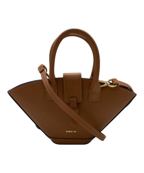 PARIS/64（パリ64）PARIS/64 (パリ64) 2WAYショルダーバッグ ブラウンの古着・服飾アイテム
