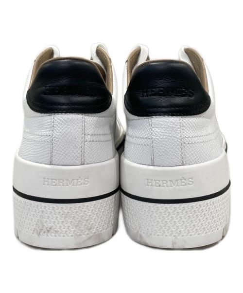 HERMES（エルメス）HERMES (エルメス) スニーカー《ヴォルテージ》 ホワイト×ブラック サイズ:37 1/2の古着・服飾アイテム