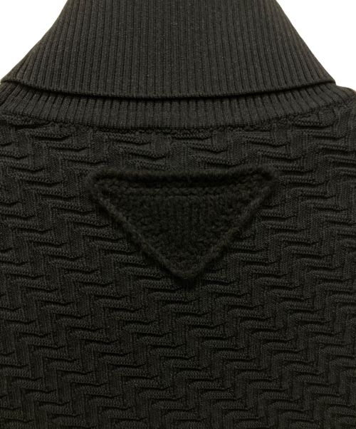 PRADA（プラダ）PRADA (プラダ) Re-Nylon タートルネック セーター ブラック サイズ:48の古着・服飾アイテム