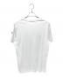 MONCLER (モンクレール) フロッキープリントロゴTシャツ ホワイト サイズ:M：25000円