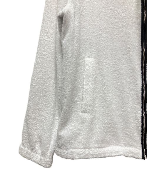 PRADA（プラダ）PRADA (プラダ) 22SS テリークロス ジップパーカー ホワイト サイズ:48の古着・服飾アイテム