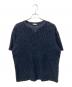 Christian Dior（クリスチャン ディオール）の古着「オブリークジャガードパイルTシャツ/リラックス フィットTシャツ」｜ネイビー