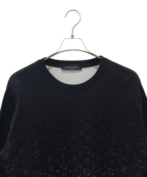 LOUIS VUITTON（ルイ ヴィトン）LOUIS VUITTON (ルイ ヴィトン) グラディエントモノグラムスウェット ブラック サイズ:Mの古着・服飾アイテム