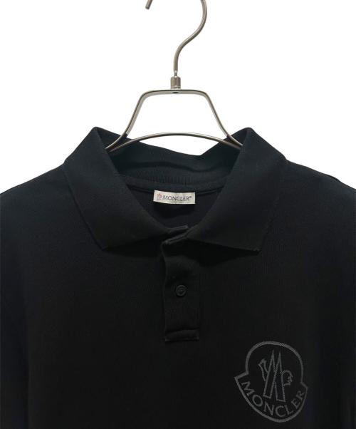 MONCLER（モンクレール）MONCLER (モンクレール) 半袖ポロシャツ ブラック サイズ:Mの古着・服飾アイテム