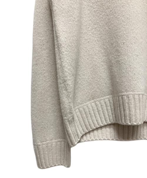 PRADA（プラダ）PRADA (プラダ) 21AW PRADA ウールxカシミヤ クルーネック セーター ホワイト サイズ:50の古着・服飾アイテム