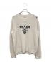 PRADA（プラダ）の古着「21AW PRADA ウールxカシミヤ クルーネック セーター」｜ホワイト