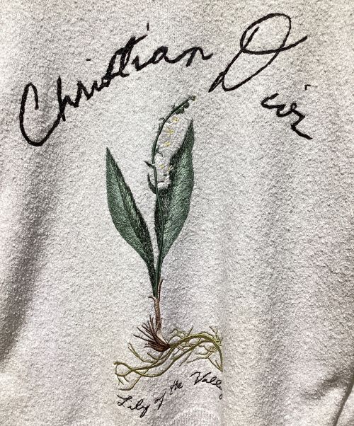 Dior（ディオール）Dior (ディオール) Lily of the Valley ニット ライトグレー サイズ:XLの古着・服飾アイテム