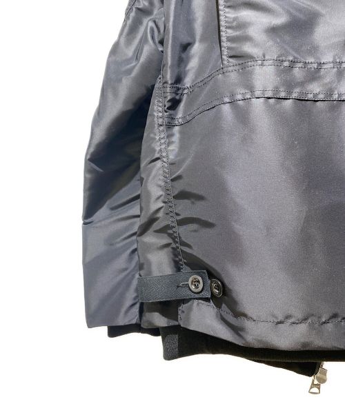 sacai（サカイ）sacai (サカイ) 24SS コントラストトリム ボンバージャケット ブラック サイズ:1の古着・服飾アイテム