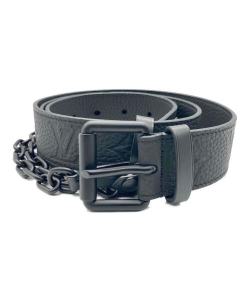 LOUIS VUITTON（ルイ ヴィトン）LOUIS VUITTON (ルイ ヴィトン) サンチュールシグネチャー 35mm ブラックの古着・服飾アイテム