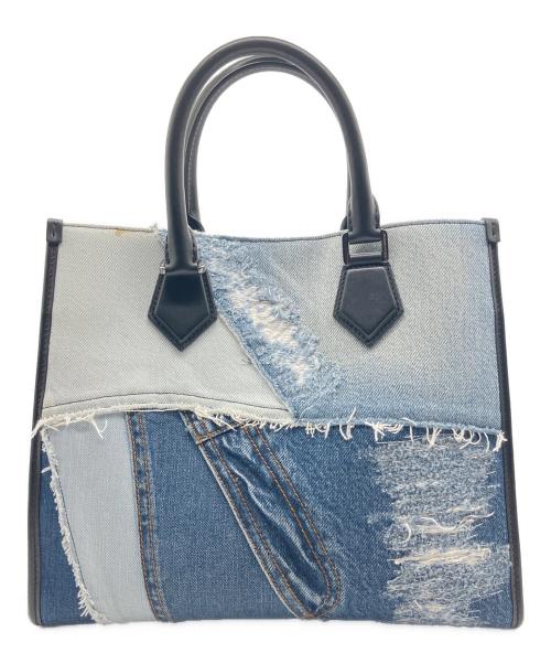 DOLCE & GABBANA（ドルチェ＆ガッバーナ）DOLCE & GABBANA (ドルチェ＆ガッバーナ) Dolce & Gabbana Denim Patch Tote Bag デニムパッチ トートバッグ インディゴ サイズ:30.5cmの古着・服飾アイテム
