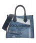 DOLCE & GABBANA（ドルチェ＆ガッバーナ）の古着「Dolce & Gabbana Denim Patch Tote Bag デニムパッチ トートバッグ」｜インディゴ