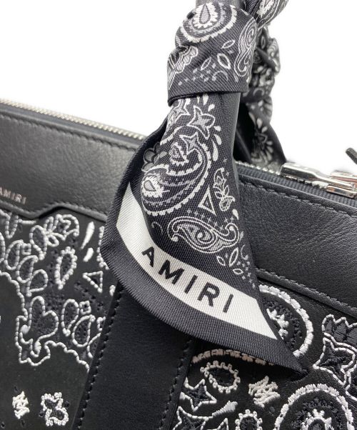 AMIRI（アミリ）AMIRI (アミリ) バンダナハンドバッグ ブラック サイズ:-の古着・服飾アイテム