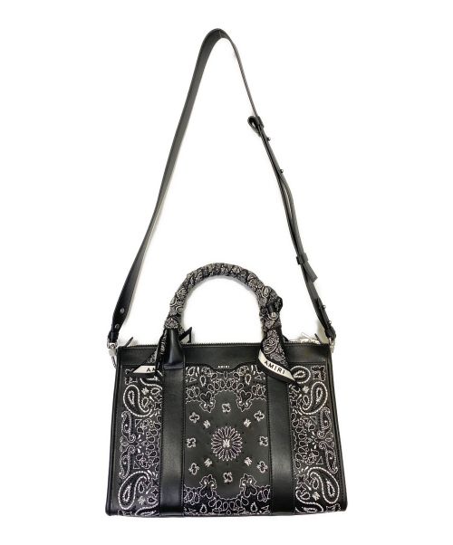 AMIRI（アミリ）AMIRI (アミリ) バンダナハンドバッグ ブラック サイズ:-の古着・服飾アイテム