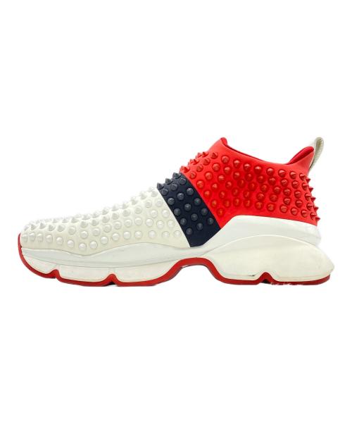 Christian Louboutin（クリスチャン・ルブタン）Christian Louboutin (クリスチャン・ルブタン) スタッズスニーカー ホワイト サイズ:43.5の古着・服飾アイテム