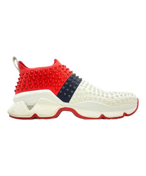 Christian Louboutin（クリスチャン・ルブタン）Christian Louboutin (クリスチャン・ルブタン) スタッズスニーカー ホワイト サイズ:43.5の古着・服飾アイテム