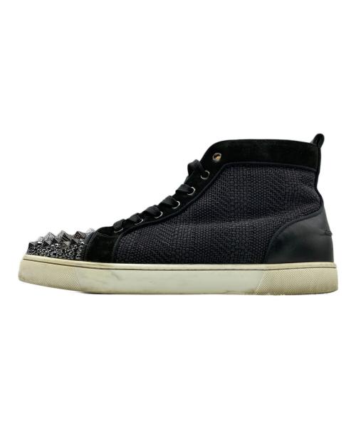 Christian Louboutin（クリスチャン・ルブタン）Christian Louboutin (クリスチャン・ルブタン) ハイカットスニーカー ブラック サイズ:43.5の古着・服飾アイテム