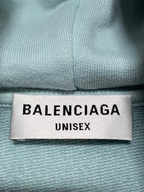 BALENCIAGA（バレンシアガ）BALENCIAGA (バレンシアガ) プルオーバーパーカー スカイブルー サイズ:Mの古着・服飾アイテム