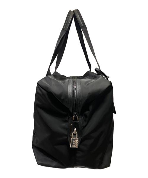 PRADA（プラダ）PRADA (プラダ) Re-Nylon xサフィアーノレザー ダッフルバッグ ブラックの古着・服飾アイテム
