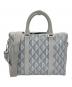 Dior（ディオール）の古着「Briefcase CD Diamond Canvas Smooth/LINGOT/2WAYブリーフケース」｜ライトグレー