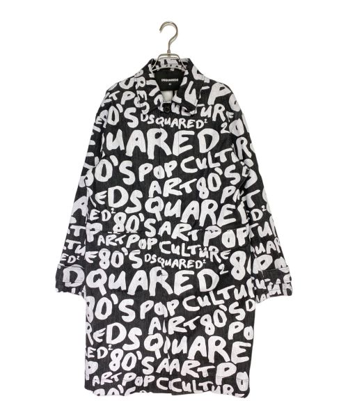 DSQUARED2（ディースクエアード）DSQUARED2 (ディースクエアード) Pop 80' Trench ブラック サイズ:42の古着・服飾アイテム
