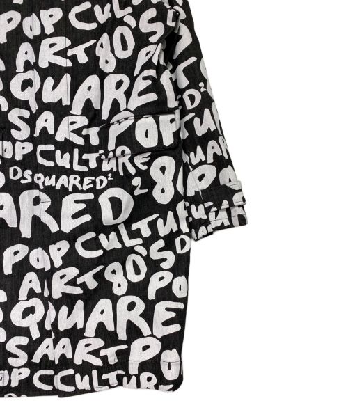DSQUARED2（ディースクエアード）DSQUARED2 (ディースクエアード) Pop 80' Trench ブラック サイズ:42の古着・服飾アイテム