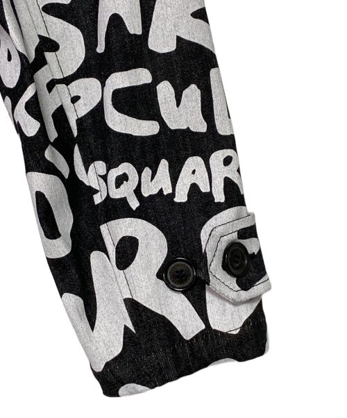 DSQUARED2（ディースクエアード）DSQUARED2 (ディースクエアード) Pop 80' Trench ブラック サイズ:42の古着・服飾アイテム