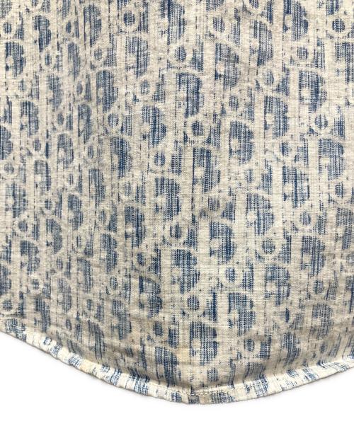 Christian Dior（クリスチャン ディオール）Christian Dior (クリスチャン ディオール) オブリーク カスリコットンオーバーデニムシャツ スカイブルー サイズ:40の古着・服飾アイテム