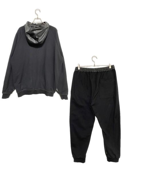 DSQUARED2（ディースクエアード）DSQUARED2 (ディースクエアード) レザーパーカー＆レザーパンツ ブラック サイズ:46の古着・服飾アイテム