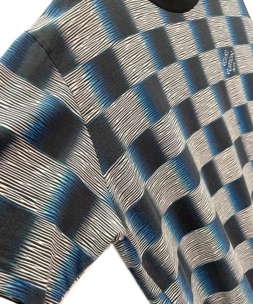 LOUIS VUITTON（ルイ ヴィトン）LOUIS VUITTON (ルイ ヴィトン) ダミエショートスリーブコットンTシャツ ネイビー サイズ:Ｌの古着・服飾アイテム