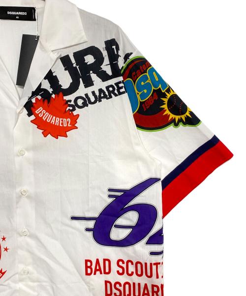DSQUARED2（ディースクエアード）DSQUARED2 (ディースクエアード) シャツ ホワイト サイズ:46の古着・服飾アイテム