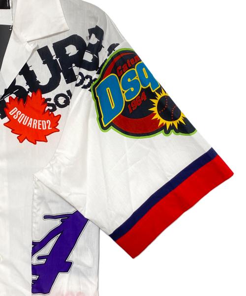 DSQUARED2（ディースクエアード）DSQUARED2 (ディースクエアード) シャツ ホワイト サイズ:46の古着・服飾アイテム