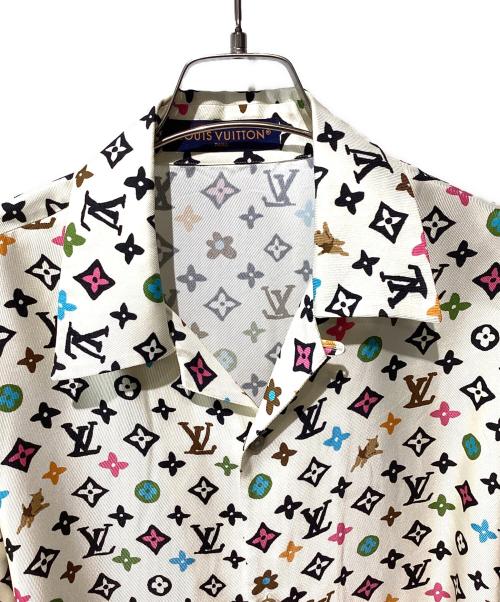 LOUIS VUITTON（ルイ ヴィトン）LOUIS VUITTON (ルイ ヴィトン) 24SS モノグラムシルクシャツ ベージュ サイズ:Mの古着・服飾アイテム