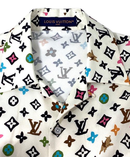 LOUIS VUITTON（ルイ ヴィトン）LOUIS VUITTON (ルイ ヴィトン) 24SS モノグラムシルクシャツ ベージュ サイズ:Mの古着・服飾アイテム