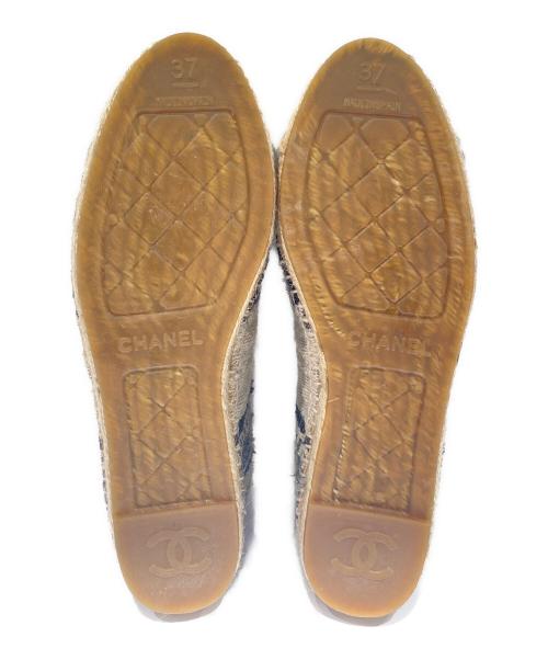 CHANEL（シャネル）CHANEL (シャネル) ココマークエスパドリーユ ベージュ サイズ:37の古着・服飾アイテム
