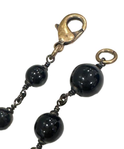 CHANEL（シャネル）CHANEL (シャネル) ココマークパールネックレス ブラック×グリーンの古着・服飾アイテム