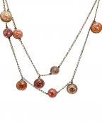 CHANELシャネル）の古着「ココマークドームネックレス」｜ピンク