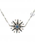 CHANELシャネル）の古着「ラインストーンココマークネックレス」｜ブルー