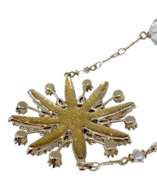 CHANEL（シャネル）CHANEL (シャネル) ラインストーンココマークネックレス ブルーの古着・服飾アイテム