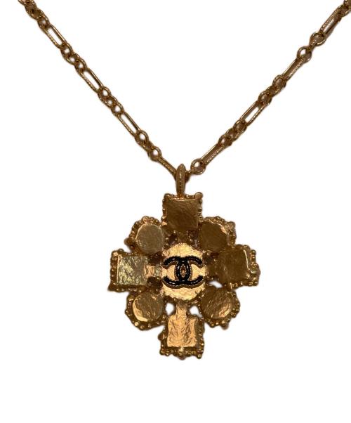 CHANEL（シャネル）CHANEL (シャネル) カラーストーンパールネックレス ブラック×ホワイトの古着・服飾アイテム