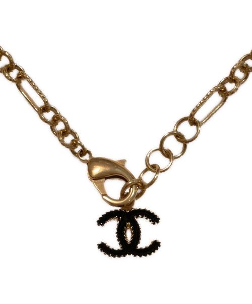 CHANEL（シャネル）CHANEL (シャネル) カラーストーンパールネックレス ブラック×ホワイトの古着・服飾アイテム