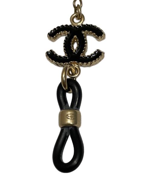 CHANEL（シャネル）CHANEL (シャネル) パールメガネストラップ ブラックの古着・服飾アイテム