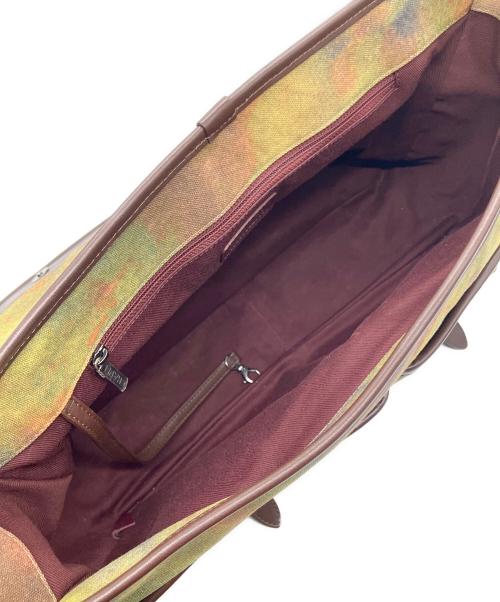 CHANEL（シャネル）CHANEL (シャネル) 15C Graffiti On The Pavement サッチェル バッグ A92790  オリーブ×マルチ サイズ:W:40.0cm×H:25.0cm×D:15.0cmの古着・服飾アイテム