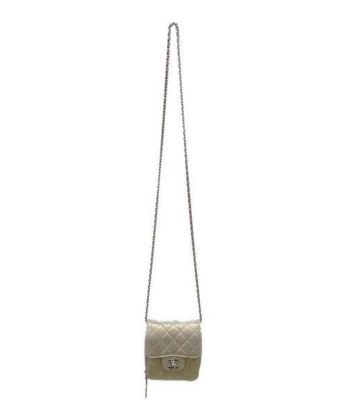 CHANEL（シャネル）CHANEL (シャネル) パイソンチェーンショルダーウォレット シャンパンゴールドの古着・服飾アイテム