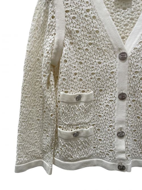 CHANEL（シャネル）CHANEL (シャネル) カーディガン ホワイト サイズ:38の古着・服飾アイテム
