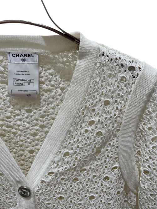 CHANEL（シャネル）CHANEL (シャネル) カーディガン ホワイト サイズ:38の古着・服飾アイテム