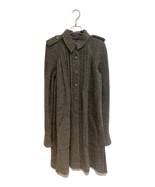 CHANEL（シャネル）CHANEL (シャネル) カシミヤアルパカロングニットカーディガン グレー サイズ:38の古着・服飾アイテム
