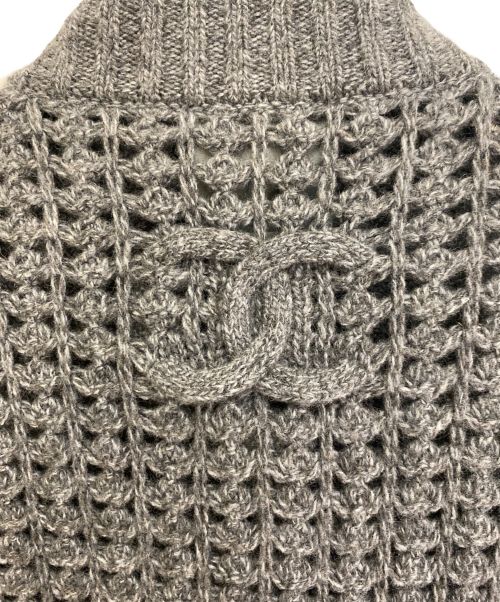 CHANEL（シャネル）CHANEL (シャネル) ニットカーディガン グレー サイズ:36の古着・服飾アイテム