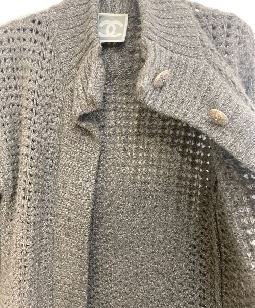 CHANEL（シャネル）CHANEL (シャネル) ニットカーディガン グレー サイズ:36の古着・服飾アイテム