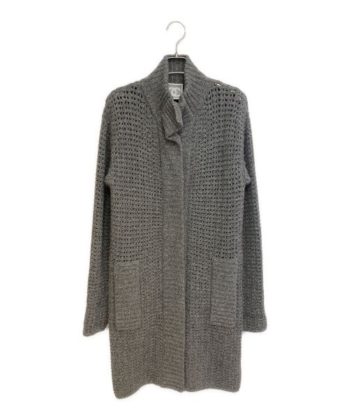 CHANEL（シャネル）CHANEL (シャネル) ニットカーディガン グレー サイズ:36の古着・服飾アイテム